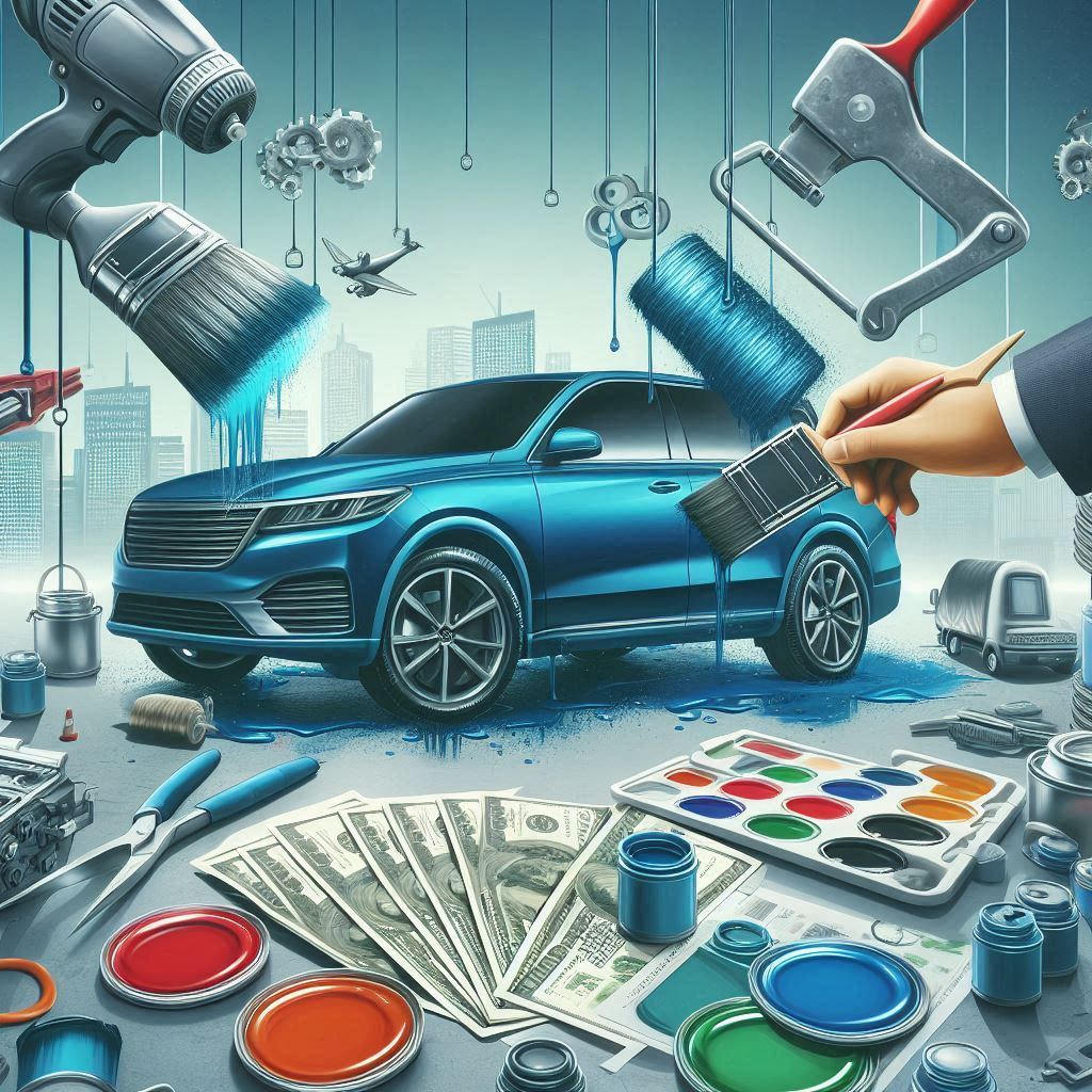 Покраска автомобиля фотография